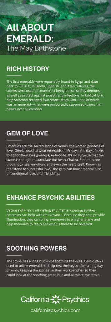 All About Emerald Infographic | California Psychics